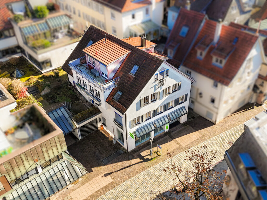 Drohenaufnahme Gebaeude