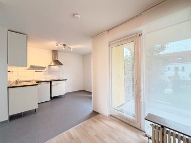 Blick vom Wohnbereich in die Kueche